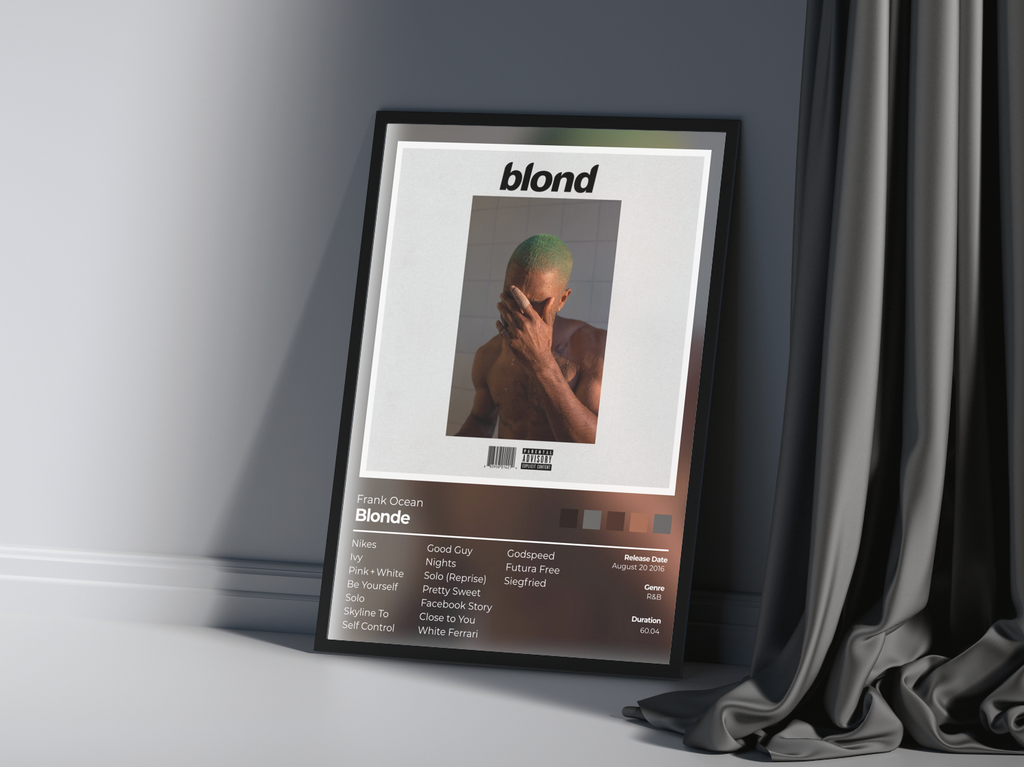 Blonde Album Cover Print - Frank Ocean Poster