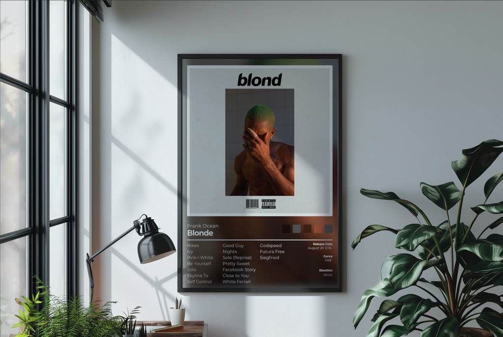 Blonde Album Cover Print - Frank Ocean Poster