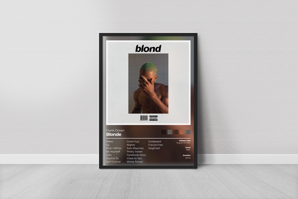 Blonde Album Cover Print - Frank Ocean Poster