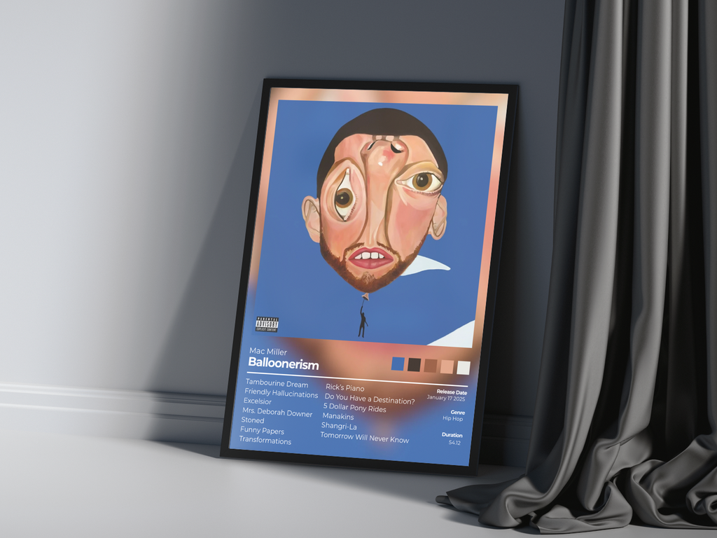 Balloonerism Album Cover Print - Mac Miller Poster