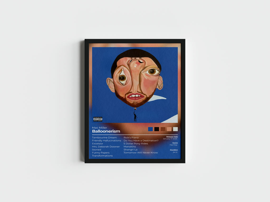 Balloonerism Album Cover Print - Mac Miller Poster