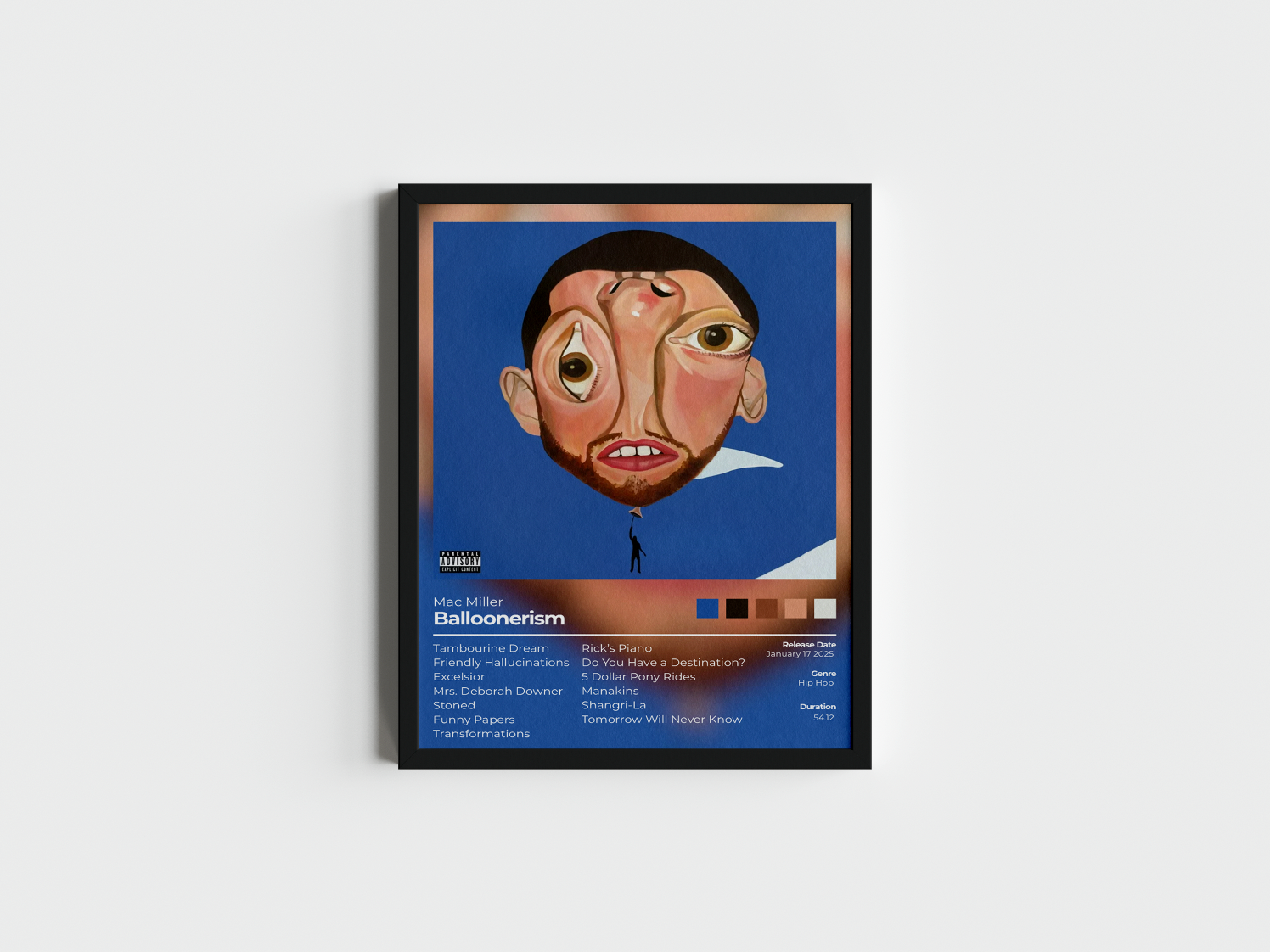 Balloonerism Album Cover Print - Mac Miller Poster