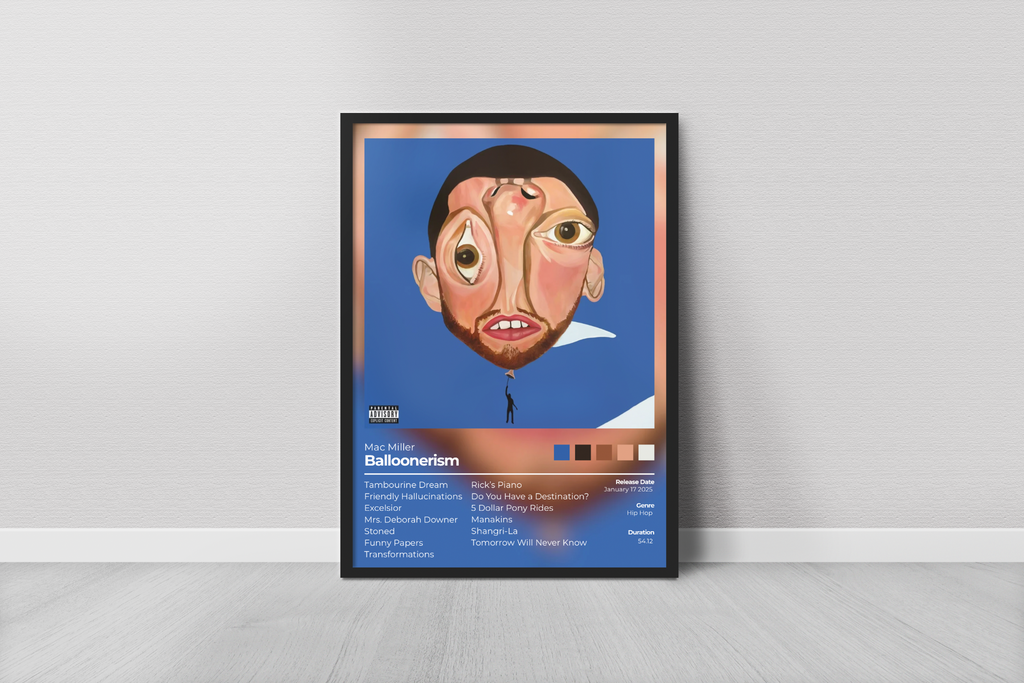 Balloonerism Album Cover Print - Mac Miller Poster