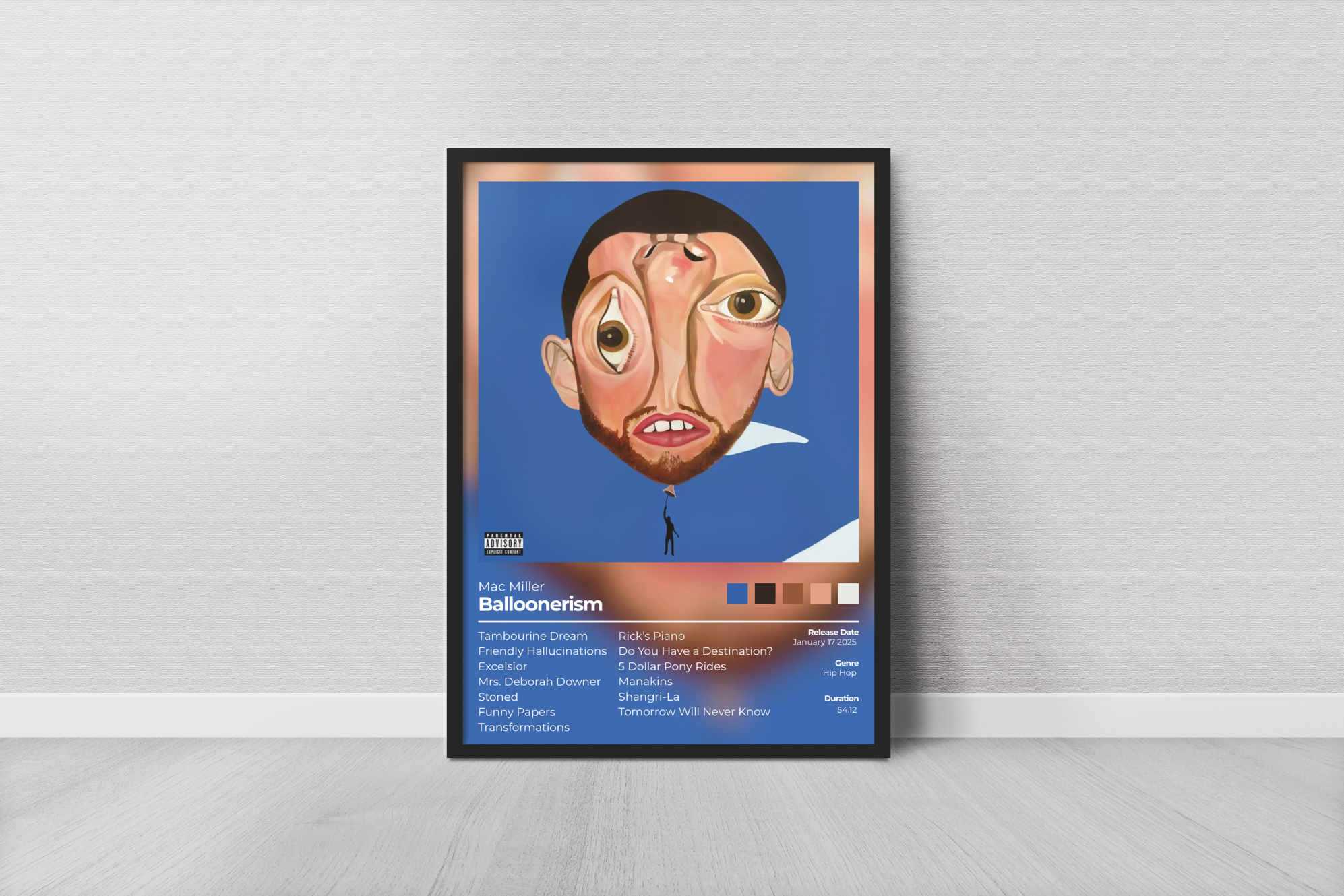 Balloonerism Album Cover Print - Mac Miller Poster