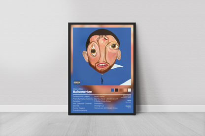 Balloonerism Album Cover Print - Mac Miller Poster