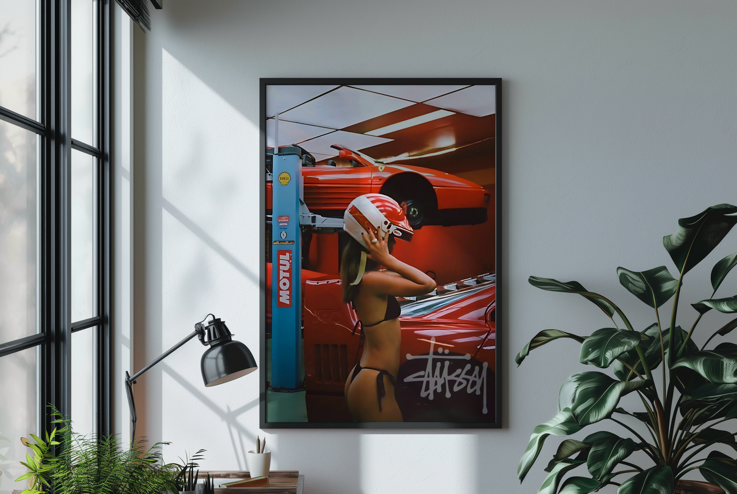 Stussy Ferrari F40 Print - Bedroom Poster
