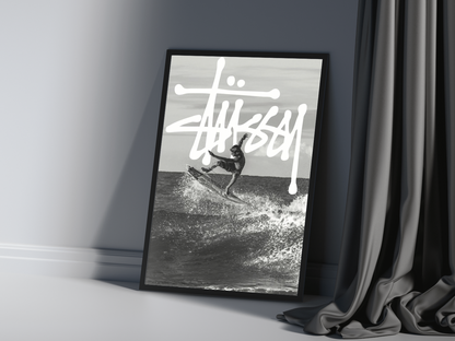 Stussy Surfing Print - Bedroom Poster