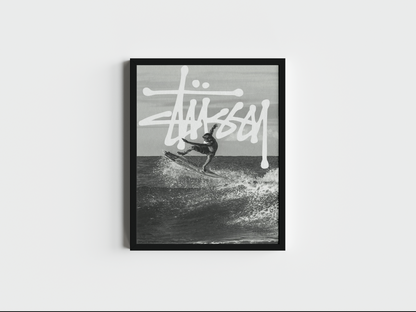 Stussy Surfing Print - Bedroom Poster
