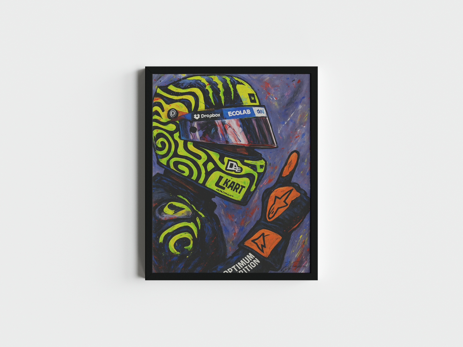 Lando Norris Drawing - Formula 1 Poster - poster Art