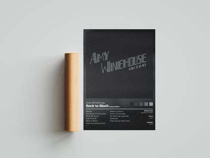 Back to Black Album Cover Print | Amy Winehouse Album Print