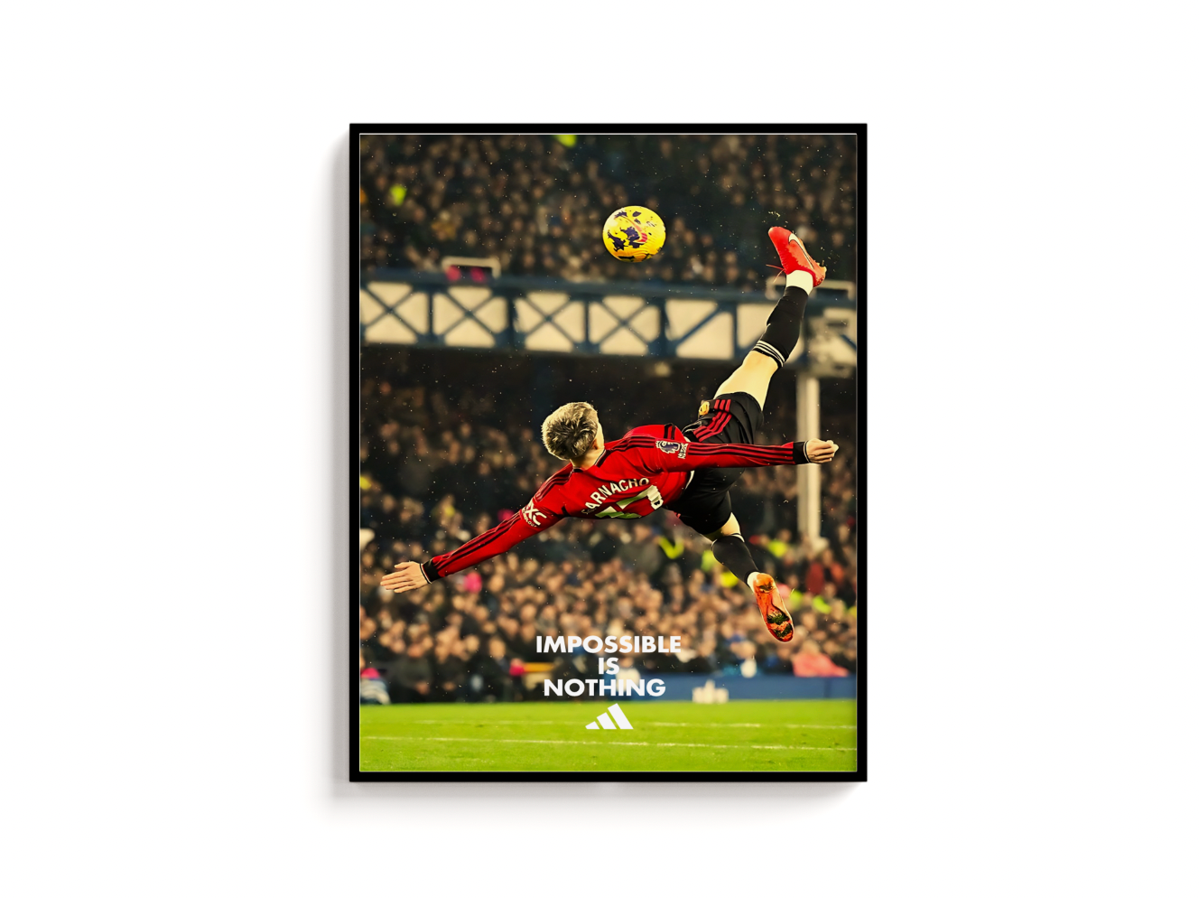 Garnacho Print | Manchester United Poster | Nike Print | Football Poster