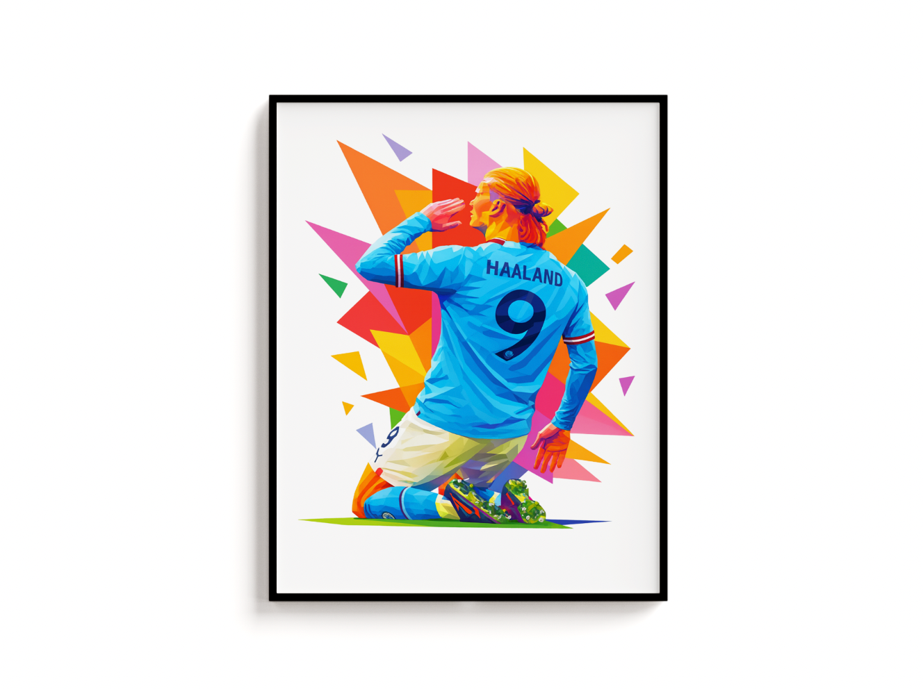 Haaland Print | Manchester City Poster | Man City Print | Football Poster