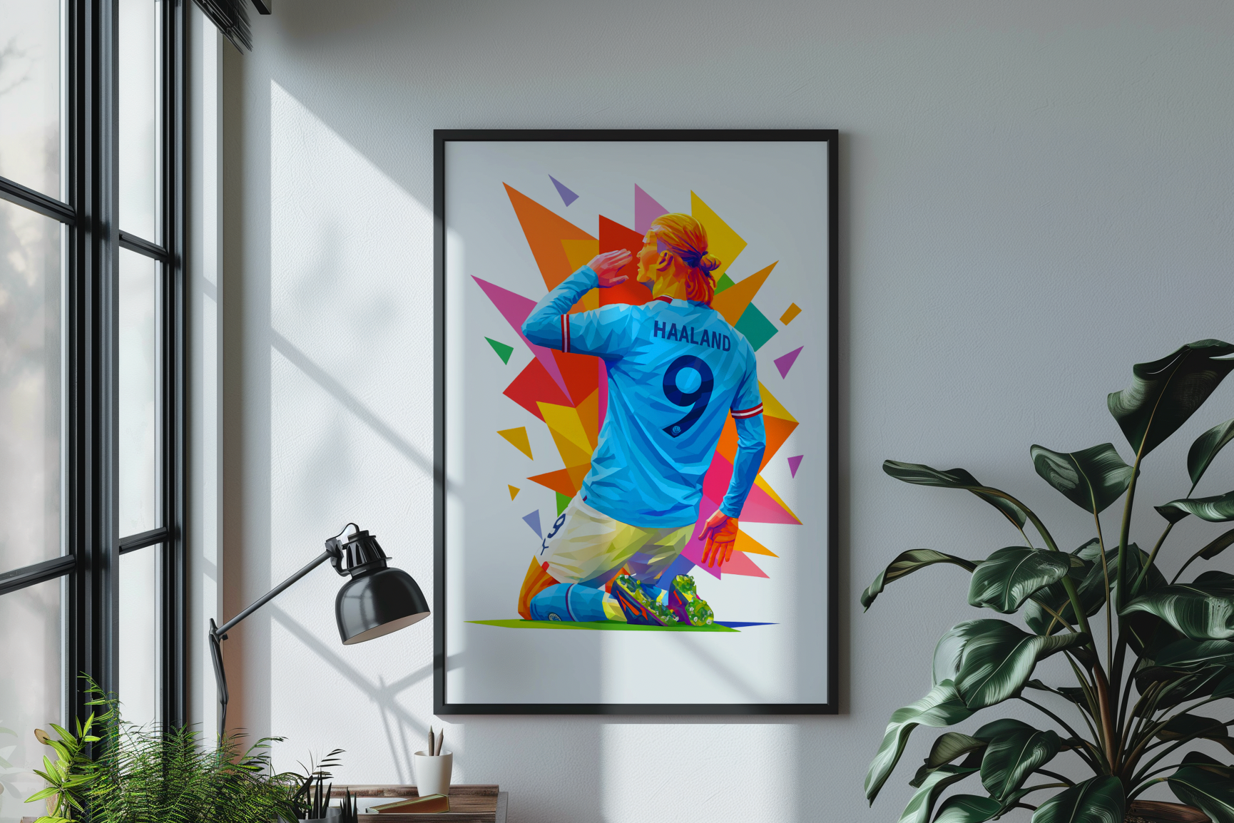 Haaland Print | Manchester City Poster | Man City Print | Football Poster