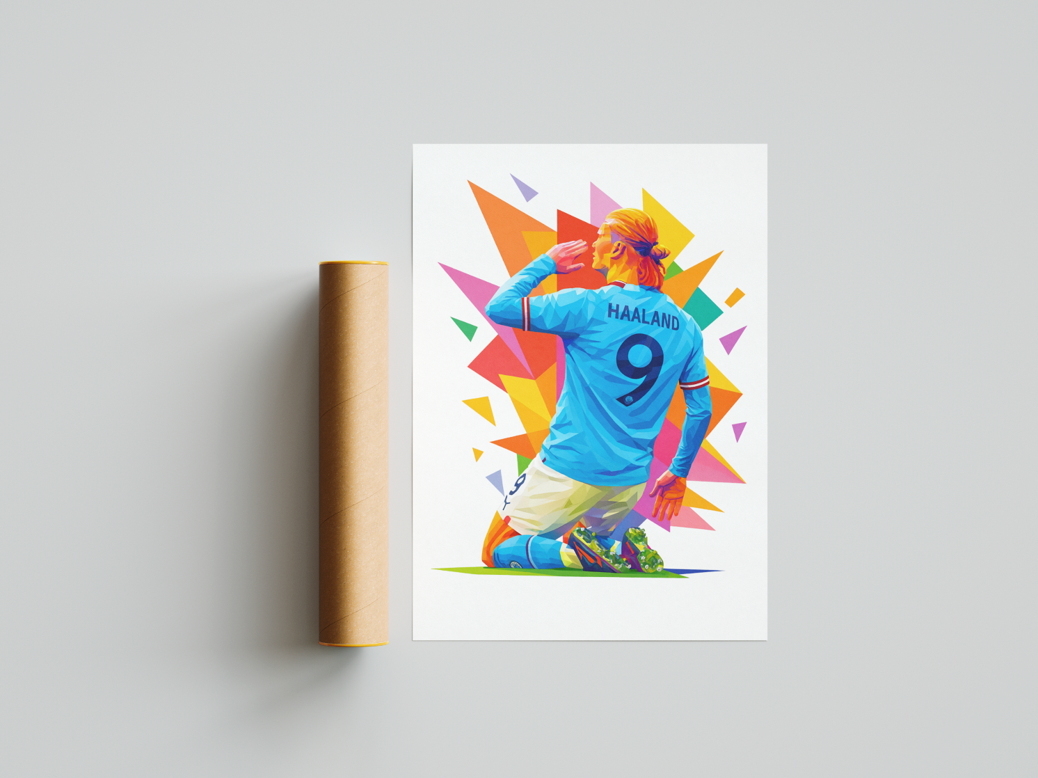 Haaland Print | Manchester City Poster | Man City Print | Football Poster