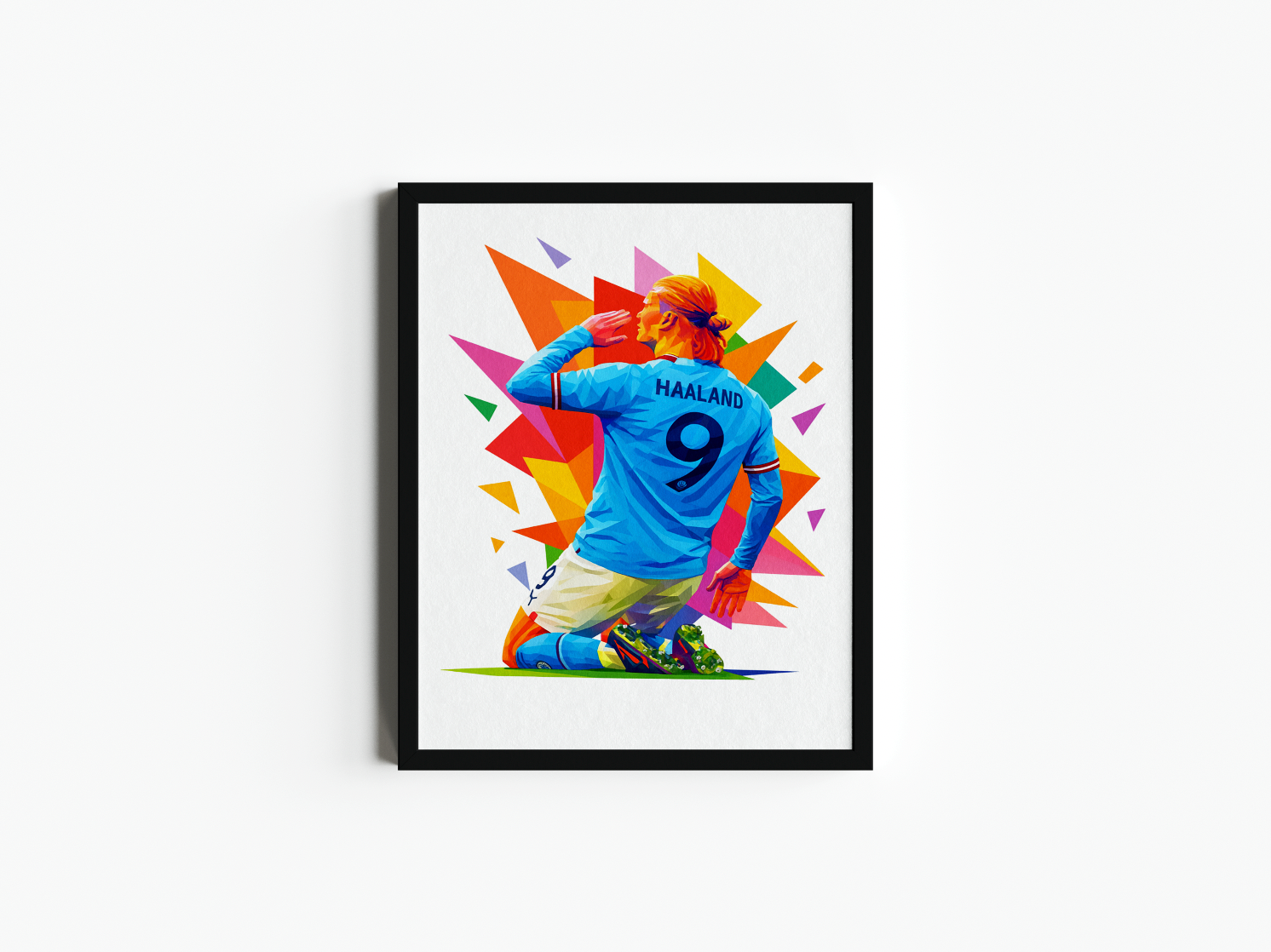 Haaland Print | Manchester City Poster | Man City Print | Football Poster