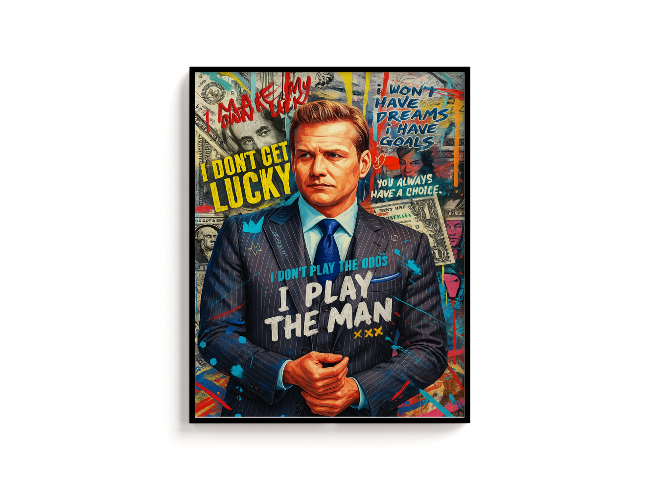 Harvey Spector Print | Suits Print | Motivational Print | Film Poster