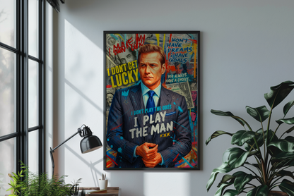 Harvey Spector Print | Suits Print | Motivational Print | Film Poster