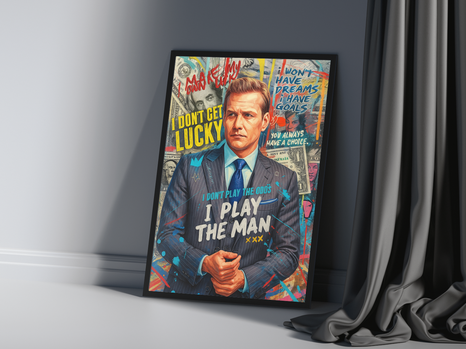 Harvey Spector Print | Suits Print | Motivational Print | Film Poster
