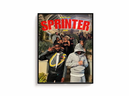 Central Cee x Dave Print | Sprinter Print | Central Cee Print | Dave Poster