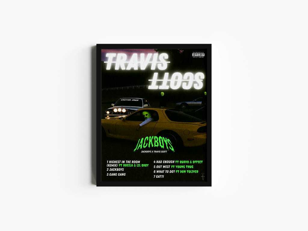Travis Scott Jackboys Album Cover Print | Cactus Jack Print