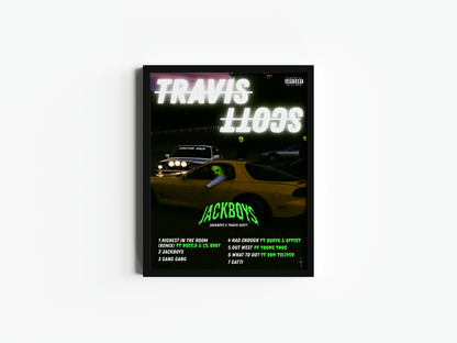 Travis Scott Jackboys Album Cover Print | Cactus Jack Print