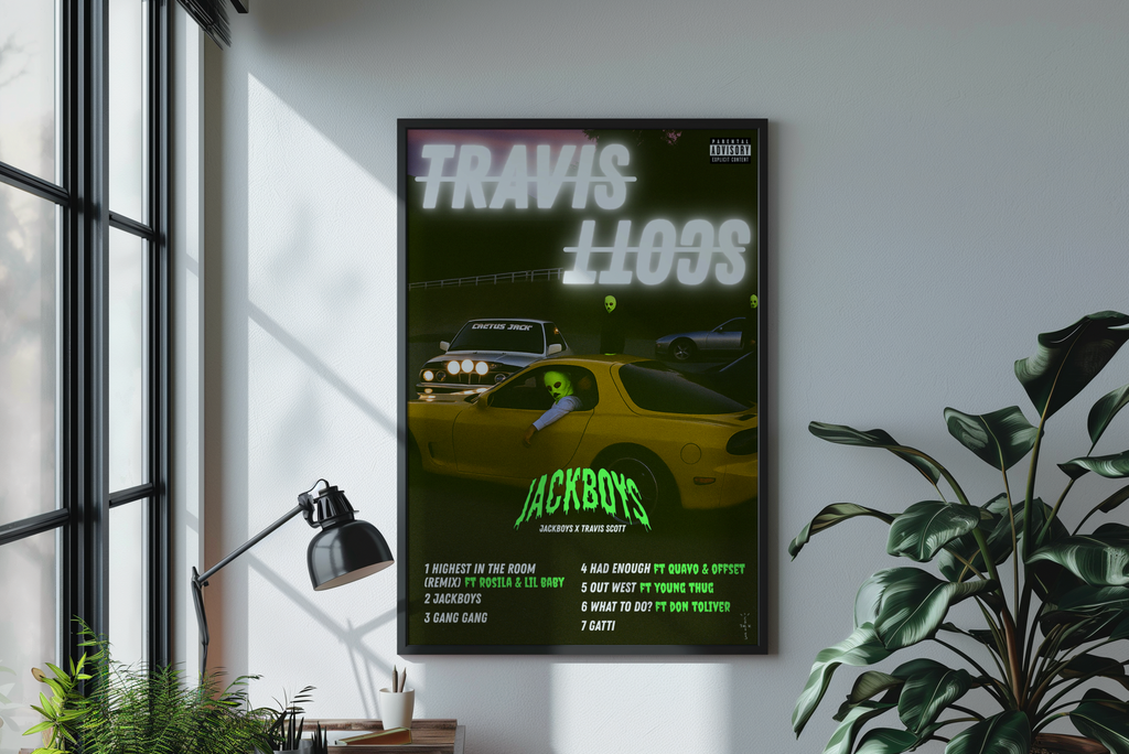 Travis Scott Jackboys Album Cover Print | Cactus Jack Print
