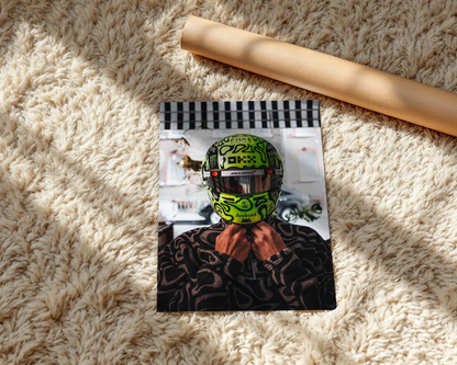 Lando Norris Poster - Formula 1 Poster - Lando Norris Wall Art - Lando Norris Portrait