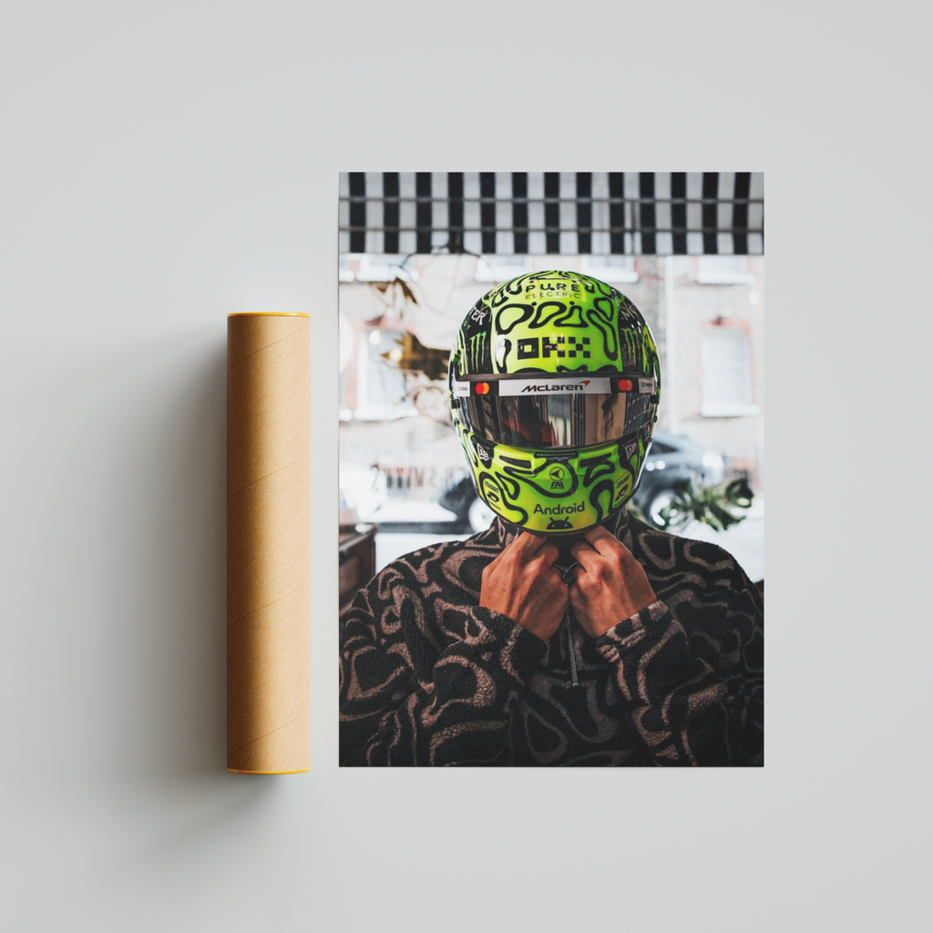 Lando Norris Poster - Formula 1 Poster - Lando Norris Wall Art - Lando Norris Portrait