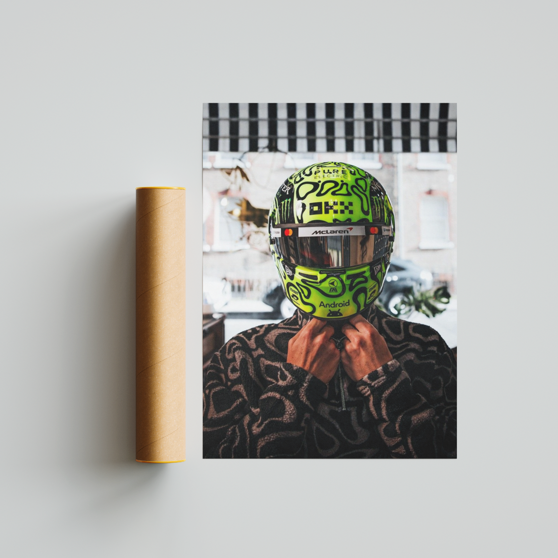 Lando Norris Poster - Formula 1 Poster - Lando Norris Wall Art - Lando Norris Portrait