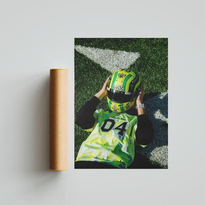 Lando Norris Poster - Formula 1 Poster - Lando Norris Wall Art - Lando Norris NFL Pitch