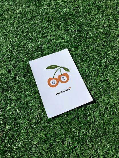 Mclaren F1 Poster - Formula 1 Poster - F1 Print - Oscar Piastri, Lando Norris Cherry Print