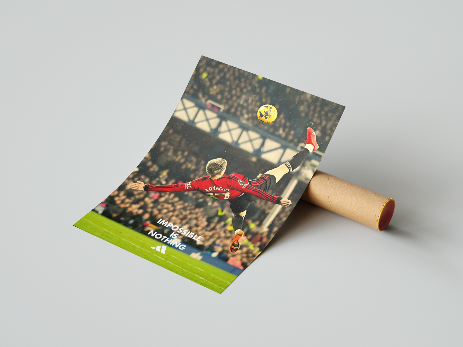 Garnacho Print | Manchester United Poster | Nike Print | Football Poster