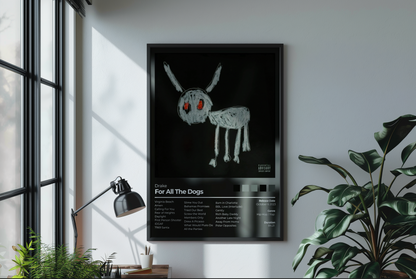 For All The Dogs Album Cover Print - Drake Poster