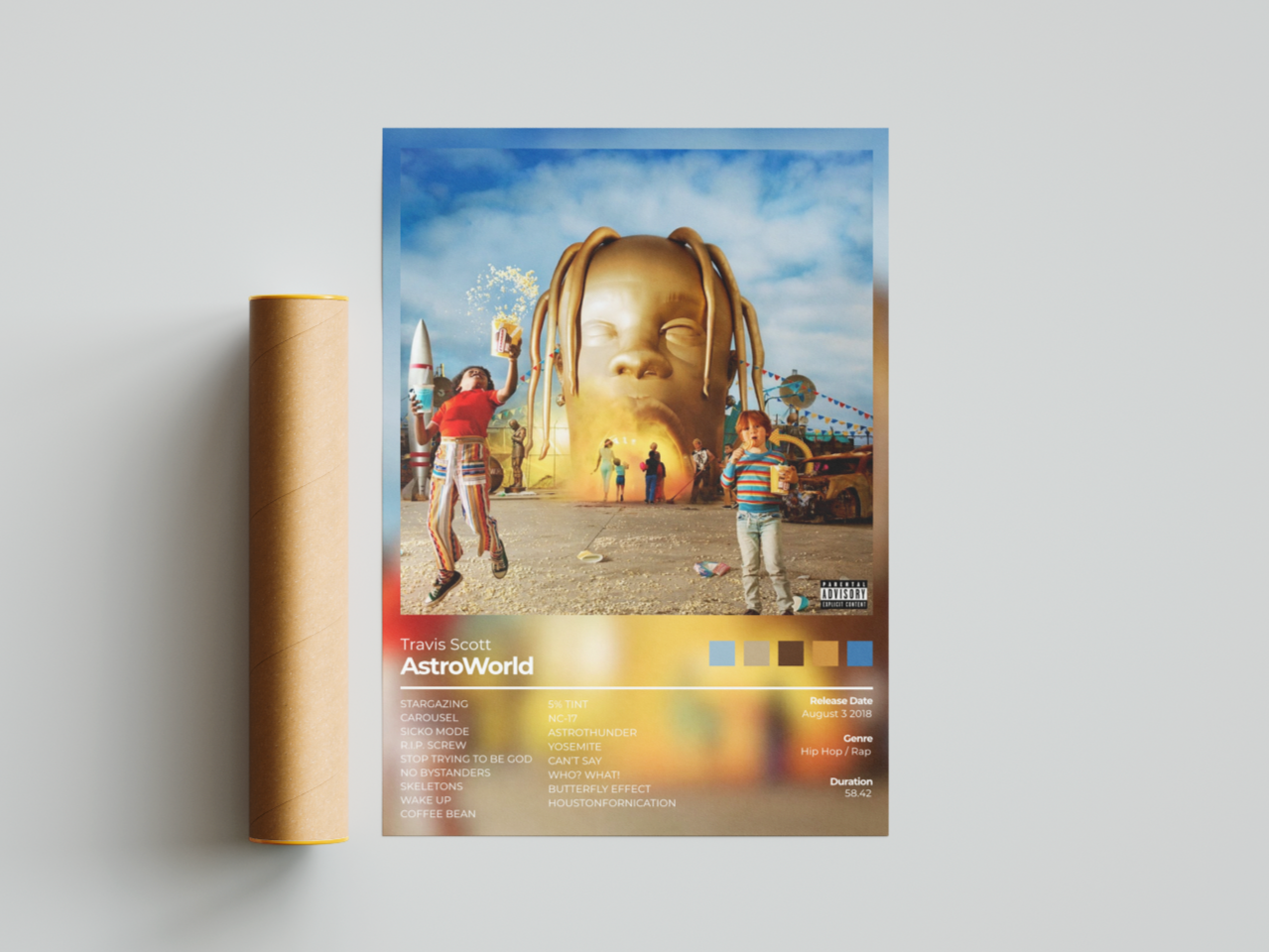 Travis Scott AstroWorld Album Cover Print