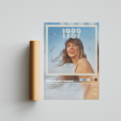 1989 (Taylor's Version) Album Cover Print - Taylor Swift Poster
