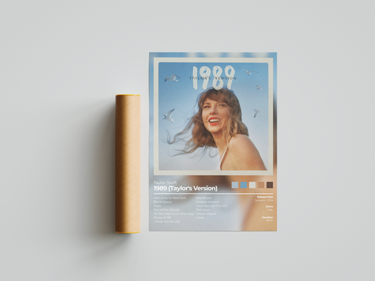 1989 (Taylor's Version) Album Cover Print - Taylor Swift Poster