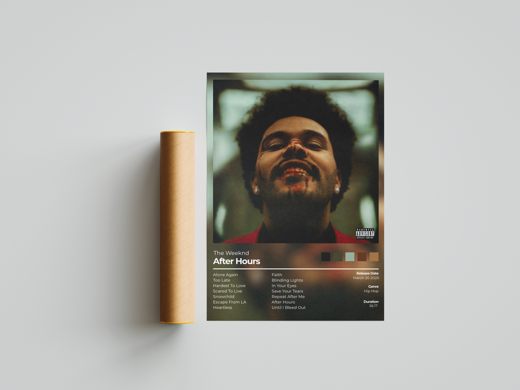 After Hours Album Cover Print - The Weeknd Poster