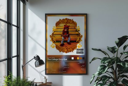 The College Drop Out Album Cover Print - Kanye West Poster