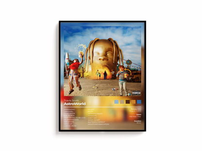 Travis Scott AstroWorld Album Cover Print