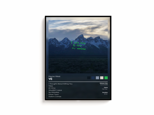YE Album Cover Print - Kanye west Poster